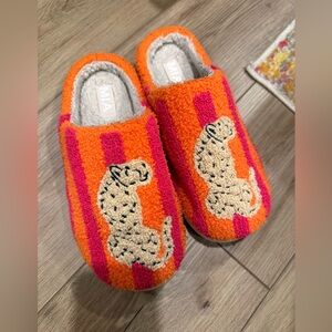MIA | Leopard and Stripe Slippers | Women’s M/L